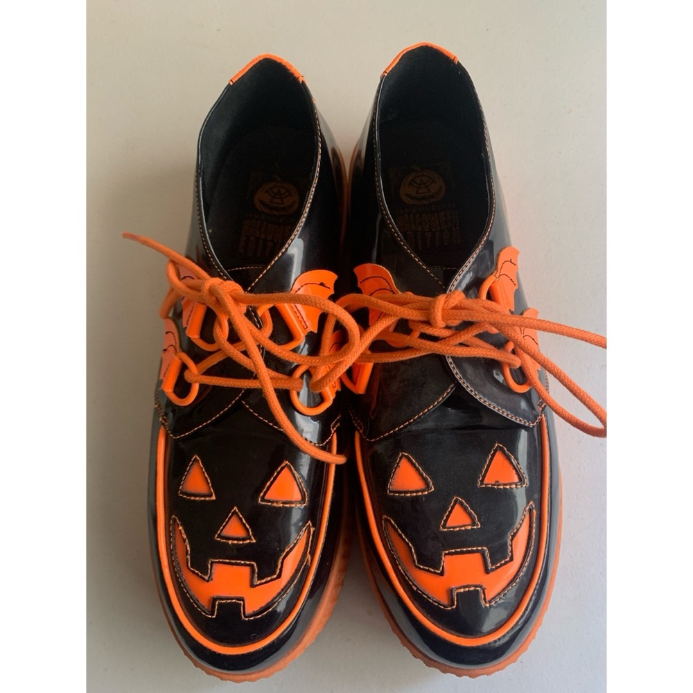 Strangecvlt Krypt Jack O Lantern Platform Creepers Women’s Size 11 - Picture 3 of 7